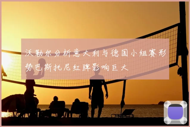 沃勒尔分析意大利与德国小组赛形势巴斯托尼红牌影响巨大