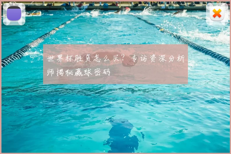 世界杯胜负怎么买?专访资深分析师揭秘赢球密码