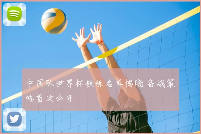 中国队世界杯教练名单揭晓 备战策略首次公开