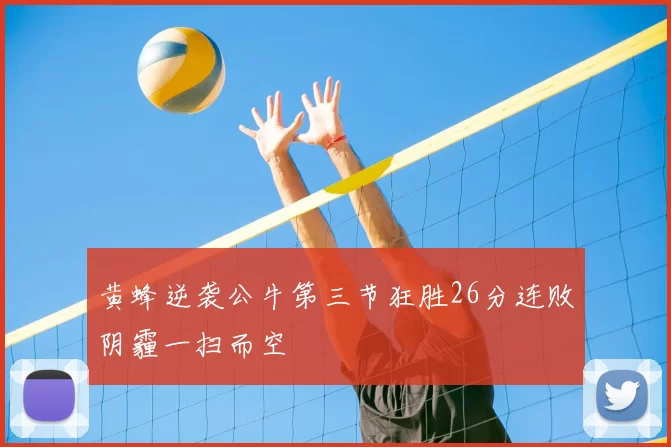 黄蜂逆袭公牛第三节狂胜26分连败阴霾一扫而空